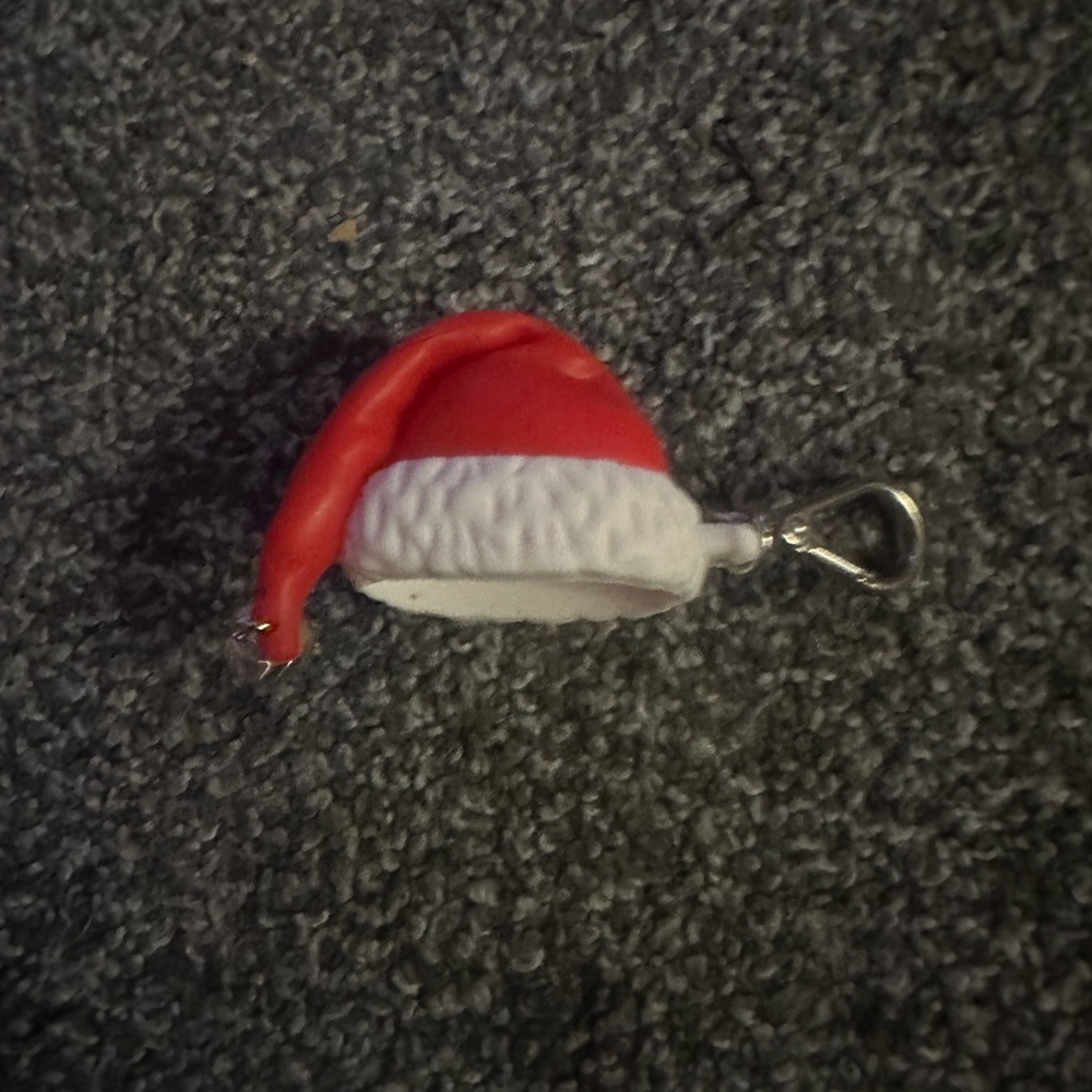 Bath & Body Works Red Santa Hat Keychain hand sanitizer holder